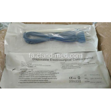 کنترل دستی یکبار مصرف Electrosurgical من کابل مداد PVC